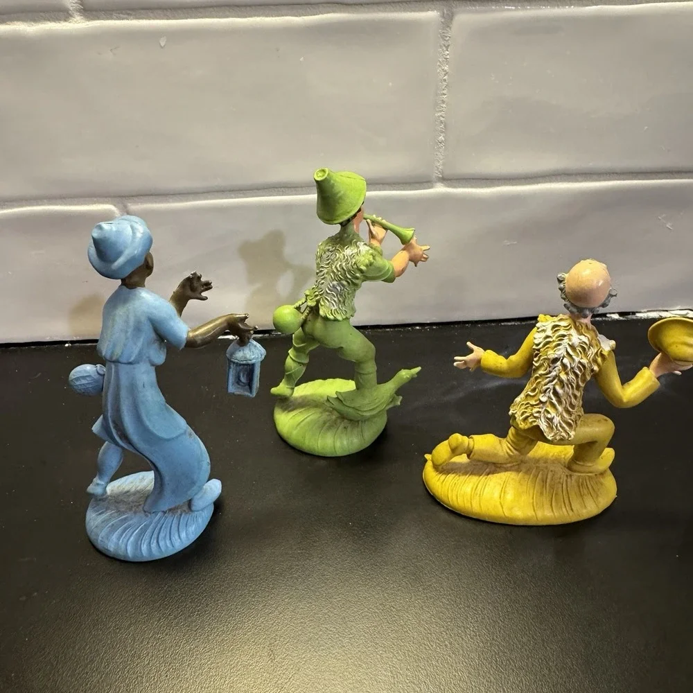Vintage Marked ITALY set of 3‎ Christmas WISE MAN Nativity Figures